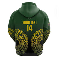 Custom Avaiki Cook Islands Rugby Zip Hoodie Kuki Airani Tatau Black LT14 - Polynesian Pride