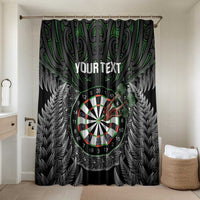 Personalised New Zealand Darts Bathroom Set Dartboard Maori Fern Puhoro Art - Polynesian Pride