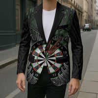 Personalised New Zealand Darts Blazer Dartboard Maori Fern Puhoro Art - Polynesian Pride