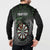 Personalised New Zealand Darts Button Sweatshirt Dartboard Maori Fern Puhoro Art