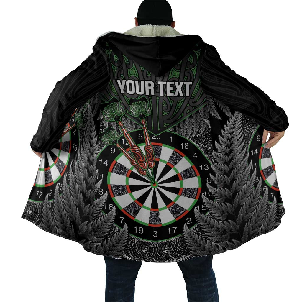 Personalised New Zealand Darts Cloak Dartboard Maori Fern Puhoro Art - Polynesian Pride
