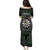 Personalised New Zealand Darts Family Matching Puletasi and Hawaiian Shirt Dartboard Maori Fern Puhoro Art