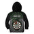 Personalised New Zealand Darts Kid Hoodie Dartboard Maori Fern Puhoro Art