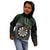Personalised New Zealand Darts Kid Hoodie Dartboard Maori Fern Puhoro Art