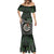 Personalised New Zealand Darts Mermaid Dress Dartboard Maori Fern Puhoro Art