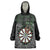 Personalised New Zealand Darts Wearable Blanket Hoodie Dartboard Maori Fern Puhoro Art