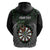 Personalised New Zealand Darts Zip Hoodie Dartboard Maori Fern Puhoro Art