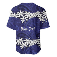 Personalised Cook Islands Pukapuka Baseball Jersey Tiare Maori Polynesian Waves Tattoo LT14 - Polynesian Pride
