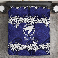 Personalised Cook Islands Pukapuka Bedding Set Tiare Maori Polynesian Waves Tattoo