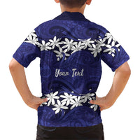 Personalised Cook Islands Pukapuka Family Matching Long Sleeve Bodycon Dress and Hawaiian Shirt Tiare Maori Polynesian Waves Tattoo