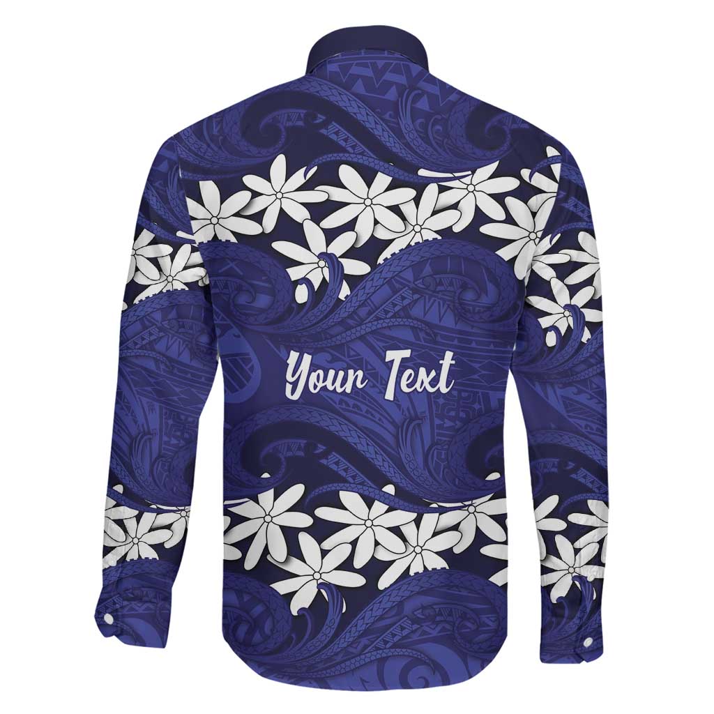 Personalised Cook Islands Pukapuka Family Matching Mermaid Dress and Hawaiian Shirt Tiare Maori Polynesian Waves Tattoo