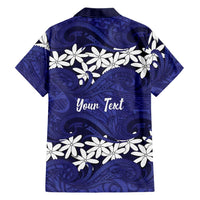 Personalised Cook Islands Pukapuka Family Matching Puletasi and Hawaiian Shirt Tiare Maori Polynesian Waves Tattoo