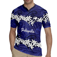 Personalised Cook Islands Pukapuka Rugby Jersey Tiare Maori Polynesian Waves Tattoo