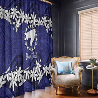 Personalised Cook Islands Pukapuka Window Curtain Tiare Maori Polynesian Waves Tattoo LT14 - Polynesian Pride