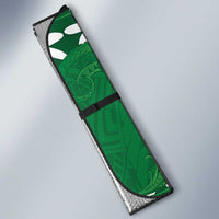 Personalised Cook Islands Rarotonga Auto Sun Shade Tiare Maori Polynesian Waves Tattoo LT14 - Polynesian Pride