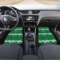 Personalised Cook Islands Rarotonga Car Mats Tiare Maori Polynesian Waves Tattoo