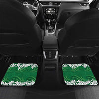 Personalised Cook Islands Rarotonga Car Mats Tiare Maori Polynesian Waves Tattoo