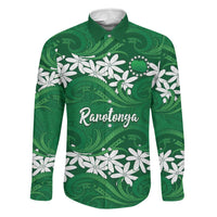 Personalised Cook Islands Rarotonga Family Matching Puletasi and Hawaiian Shirt Tiare Maori Polynesian Waves Tattoo