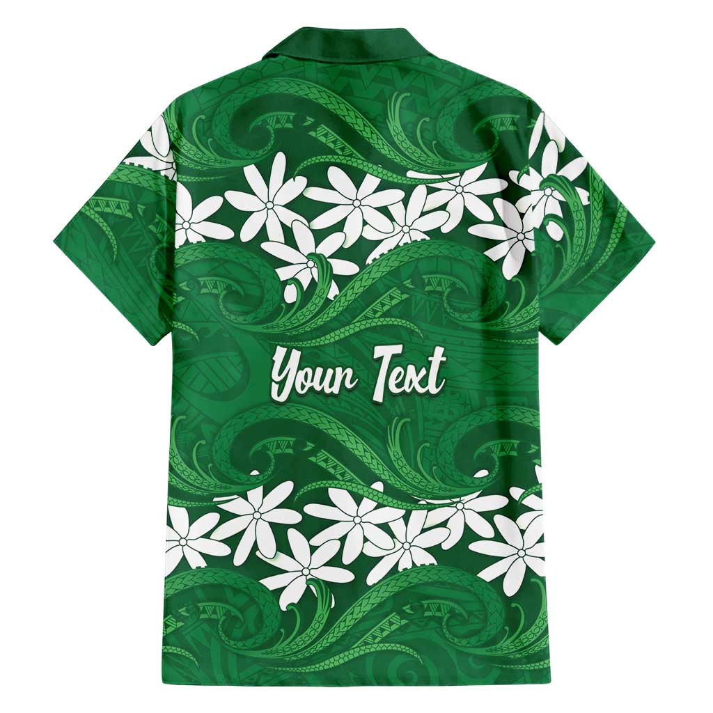 Personalised Cook Islands Rarotonga Family Matching Summer Maxi Dress and Hawaiian Shirt Tiare Maori Polynesian Waves Tattoo
