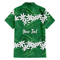 Personalised Cook Islands Rarotonga Family Matching Summer Maxi Dress and Hawaiian Shirt Tiare Maori Polynesian Waves Tattoo