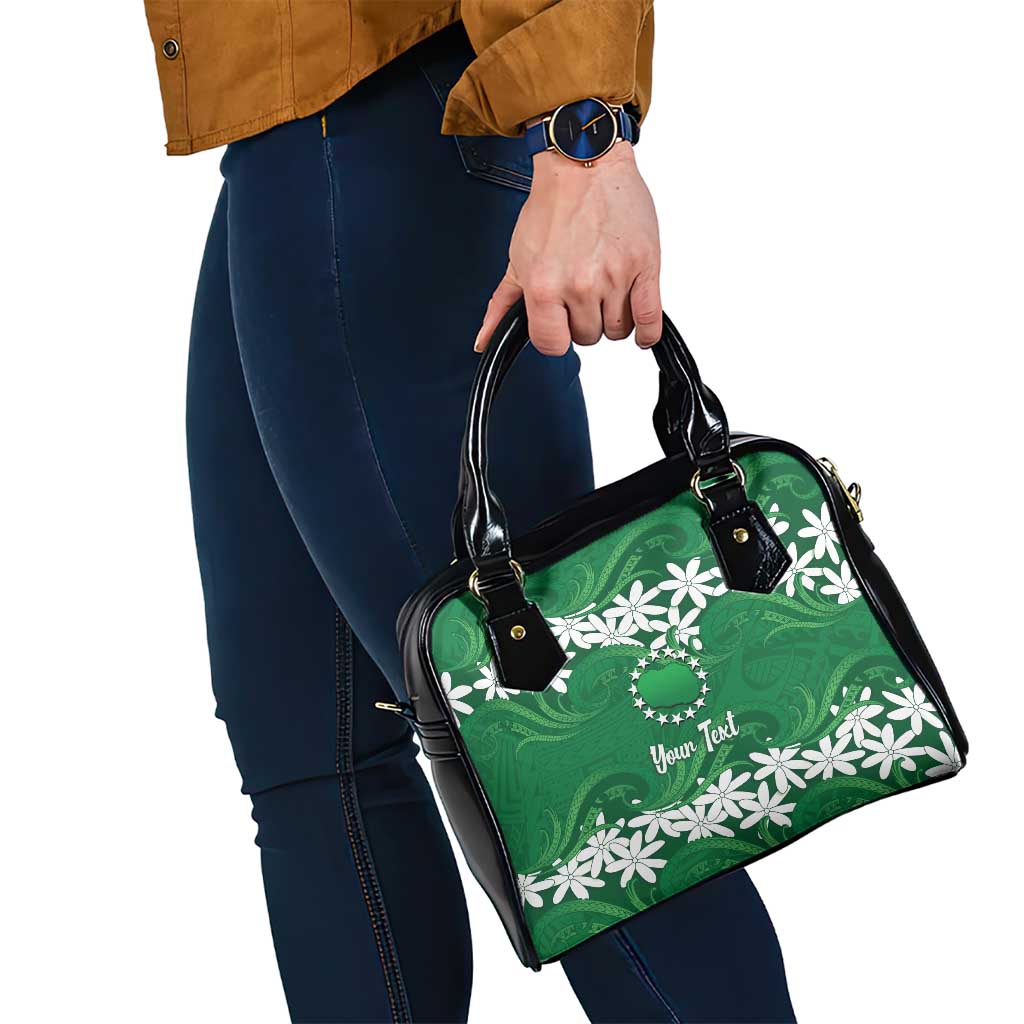 Personalised Cook Islands Rarotonga Shoulder Handbag Tiare Maori Polynesian Waves Tattoo LT14 - Polynesian Pride