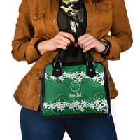 Personalised Cook Islands Rarotonga Shoulder Handbag Tiare Maori Polynesian Waves Tattoo LT14 - Polynesian Pride