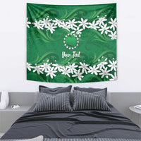 Personalised Cook Islands Rarotonga Tapestry Tiare Maori Polynesian Waves Tattoo