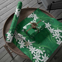 Personalised Cook Islands Rarotonga Wrapping Paper Tiare Maori Polynesian Waves Tattoo LT14 - Polynesian Pride