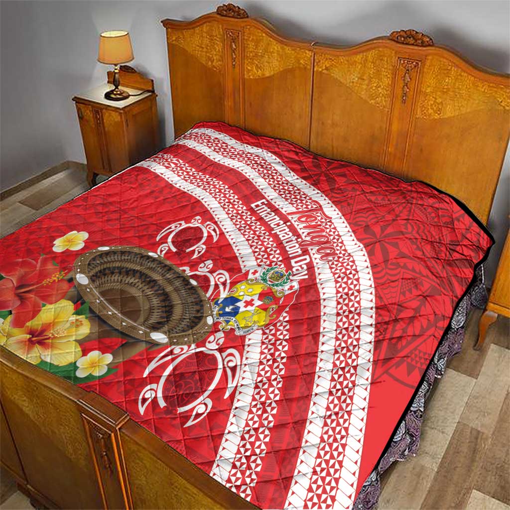 Kingdom Of Tonga Emancipation Day Quilt Tongan Ngatu With Kumete Red
