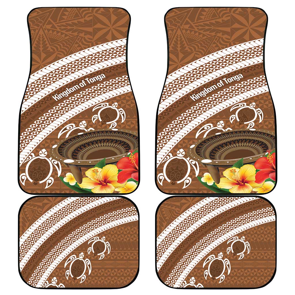 Kingdom Of Tonga Emancipation Day Car Mats Tongan Ngatu With Kumete Brown
