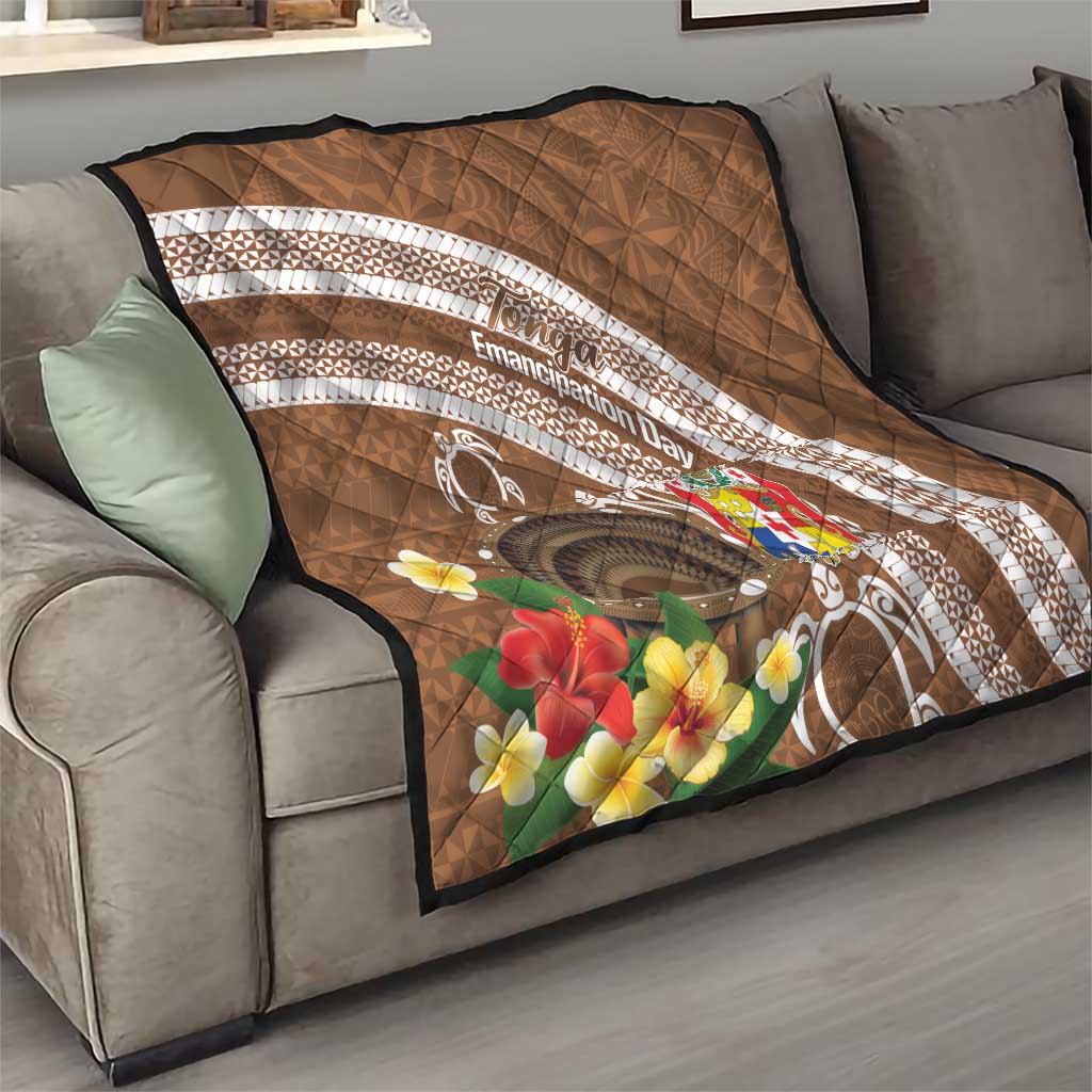 Kingdom Of Tonga Emancipation Day Quilt Tongan Ngatu With Kumete Brown
