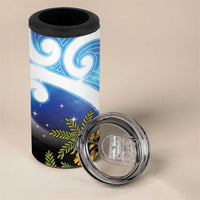 Kekeru New Zealand Matariki 4 in 1 Can Cooler Tumbler Kukupa Kowhai Maori New Year Blue Version