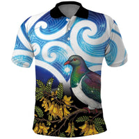 Kekeru New Zealand Matariki Polo Shirt Kukupa Kowhai Maori New Year Blue Version