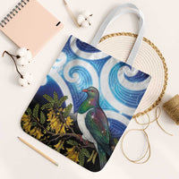 Kekeru New Zealand Matariki Tote Bag Kukupa Kowhai Maori New Year Blue Version