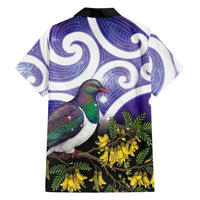 Kekeru New Zealand Matariki Family Matching Mermaid Dress and Hawaiian Shirt Kukupa Kowhai Maori New Year Purple Version