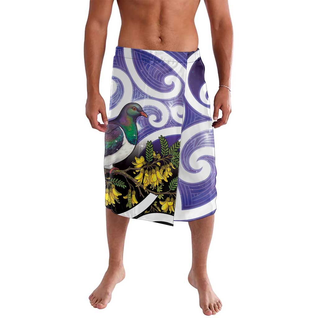 Kekeru New Zealand Matariki Lavalava Kukupa Kowhai Maori New Year Purple Version LT14 Purple - Polynesian Pride