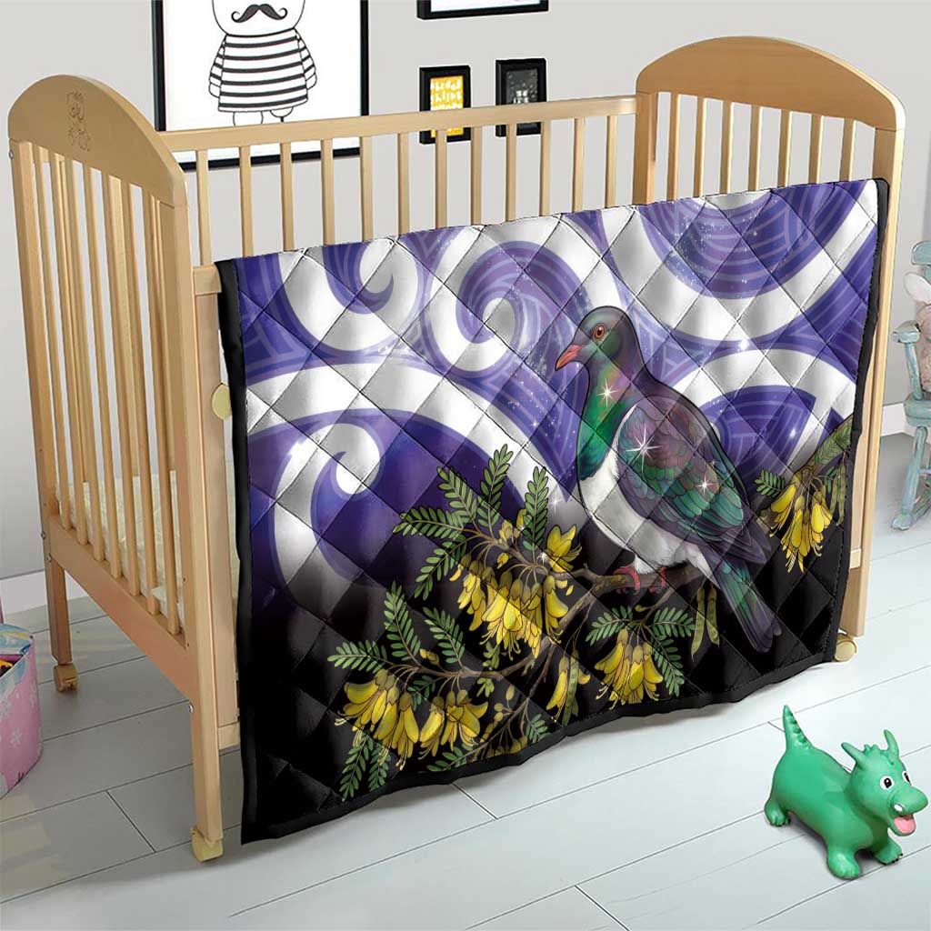 Kekeru New Zealand Matariki Quilt Kukupa Kowhai Maori New Year Purple Version LT14 - Polynesian Pride