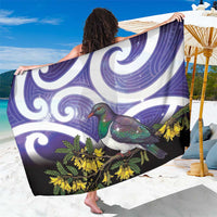 Kekeru New Zealand Matariki Sarong Kukupa Kowhai Maori New Year Purple Version LT14 One Size 44 x 66 inches Purple - Polynesian Pride