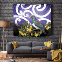 Kekeru New Zealand Matariki Tapestry Kukupa Kowhai Maori New Year Purple Version LT14 Purple - Polynesian Pride