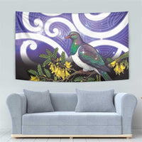 Kekeru New Zealand Matariki Tapestry Kukupa Kowhai Maori New Year Purple Version LT14 - Polynesian Pride