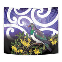 Kekeru New Zealand Matariki Tapestry Kukupa Kowhai Maori New Year Purple Version LT14 - Polynesian Pride