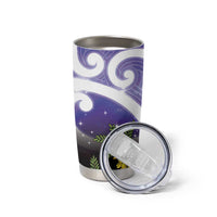 Kekeru New Zealand Matariki Tumbler Cup Kukupa Kowhai Maori New Year Purple Version