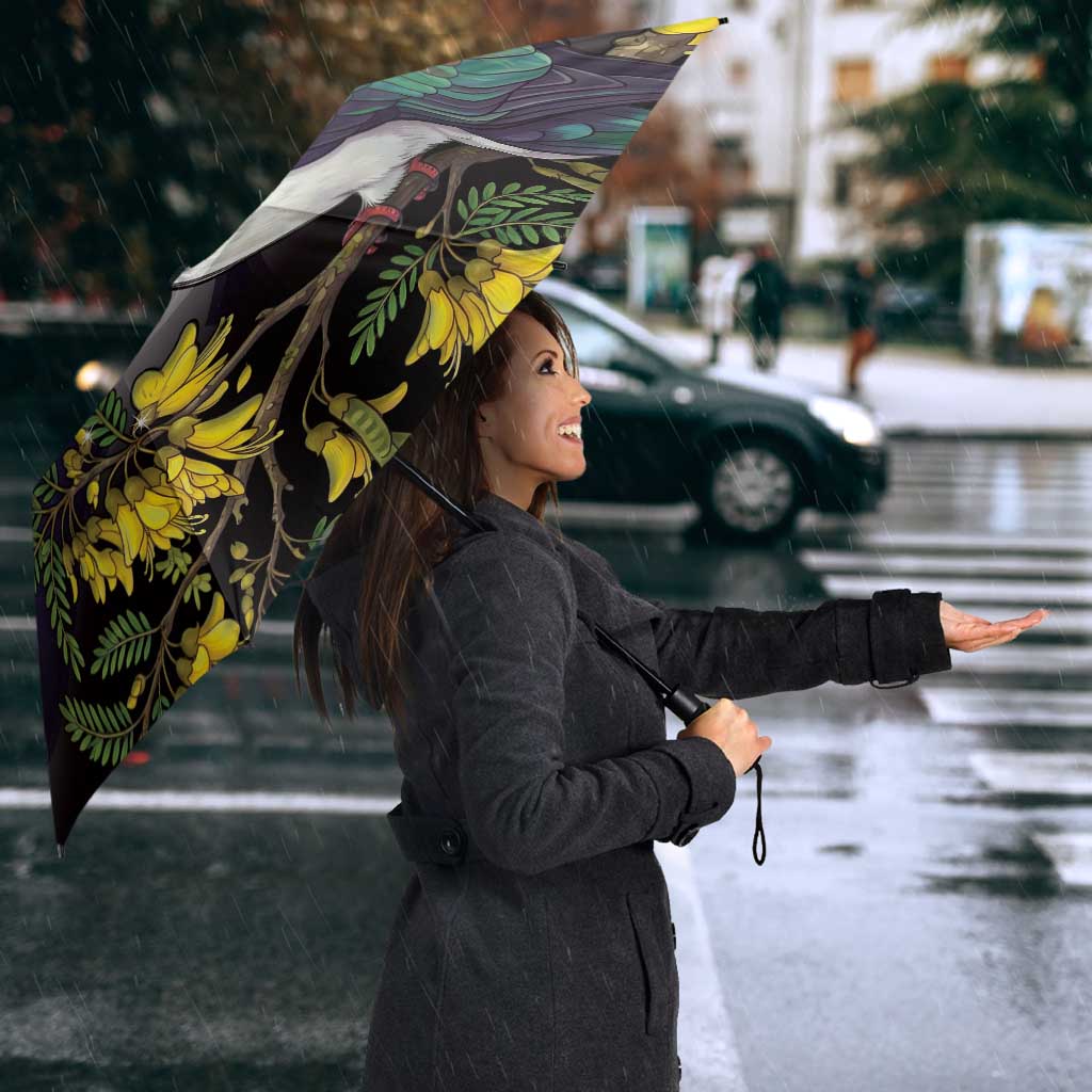 Kekeru New Zealand Matariki Umbrella Kukupa Kowhai Maori New Year Purple Version LT14 - Polynesian Pride