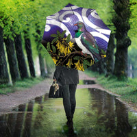Kekeru New Zealand Matariki Umbrella Kukupa Kowhai Maori New Year Purple Version LT14 - Polynesian Pride