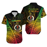 Matching Outfits For Couples Vanuatu Combo Bodycon Dress And Hawaii Shirt Proud To Be A Ni-Van LT14 No Dress Reggae - Polynesian Pride