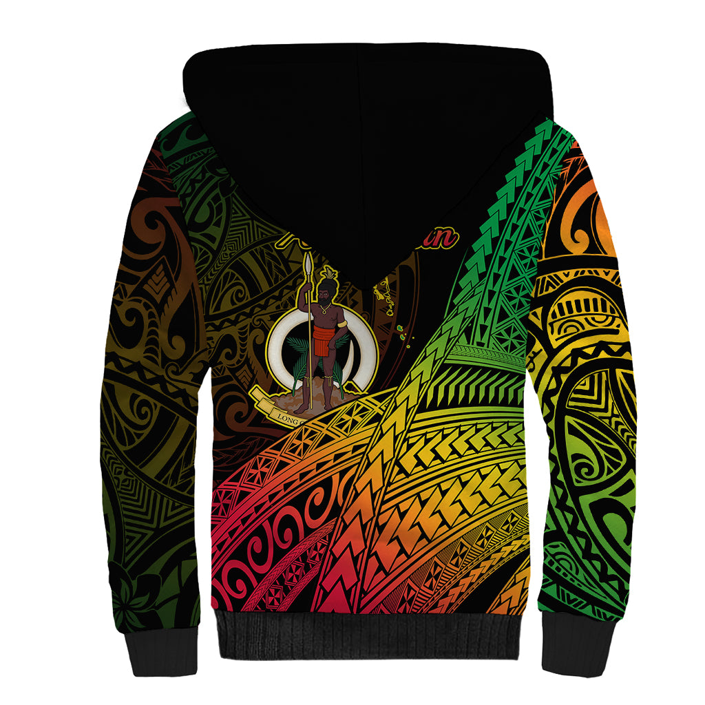 Polynesian Pride Vanuatu Sherpa Hoodie Proud To Be A Ni-Van LT14 - Polynesian Pride