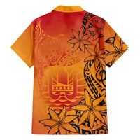 French Polynesia Manta Ray Tattoo Family Matching Mermaid Dress and Hawaiian Shirt Tahiti Hahalua Tiare Maori Gradient Style LT14 - Polynesian Pride