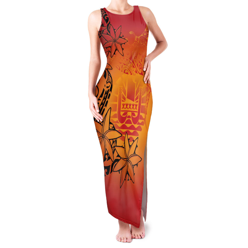 French Polynesia Manta Ray Tattoo Family Matching Tank Maxi Dress and Hawaiian Shirt Tahiti Hahalua Tiare Maori Gradient Style