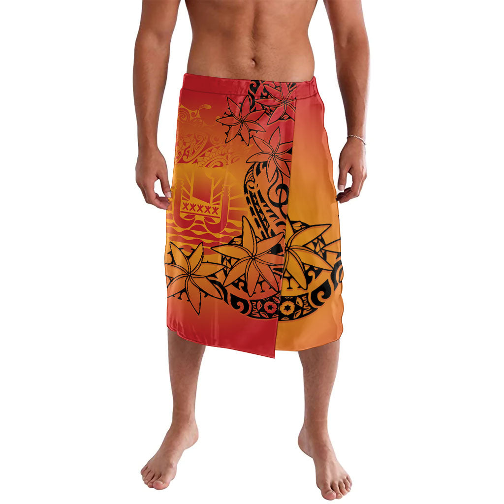 French Polynesia Manta Ray Tattoo Lavalava Tahiti Hahalua Tiare Maori Gradient Style