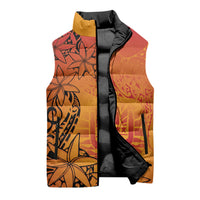 French Polynesia Manta Ray Tattoo Sleeveless Puffer Jacket Tahiti Hahalua Tiare Maori Gradient Style LT14 - Polynesian Pride